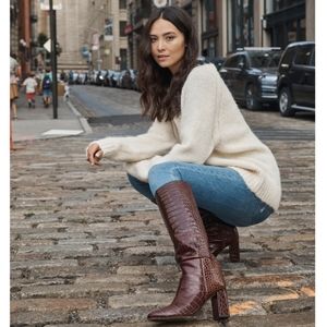 Inez Paloma boots Mocha Croco Sz8.5